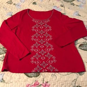 Coldwater Creek embroidered top